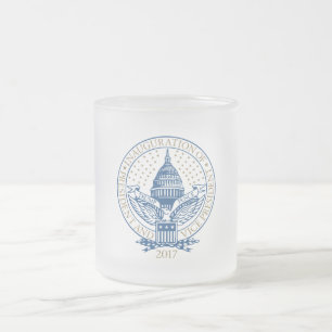 Trump Pence President Inaugural Logo Inauguration Frosted Glass Coffee Mug