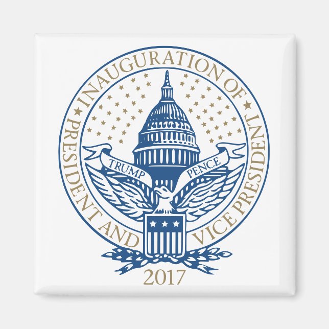 Trump Pence President Inaugural Logo Inauguration Magnet (Front)