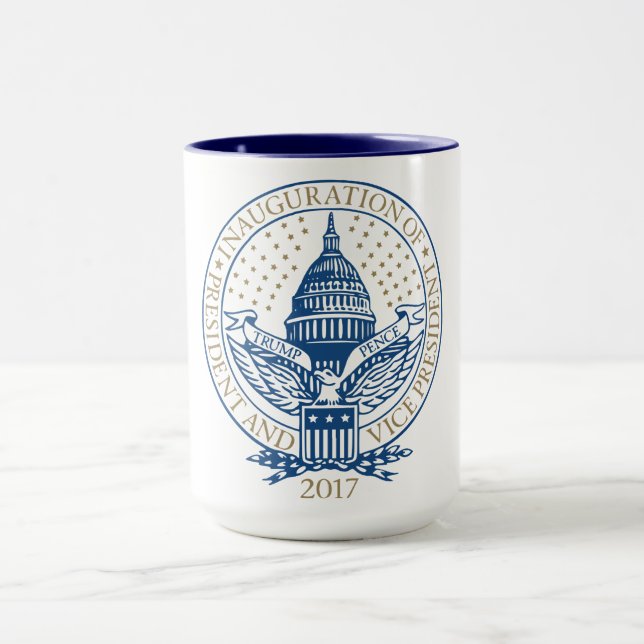 Trump Pence President Inaugural Logo Inauguration Mug (Center)