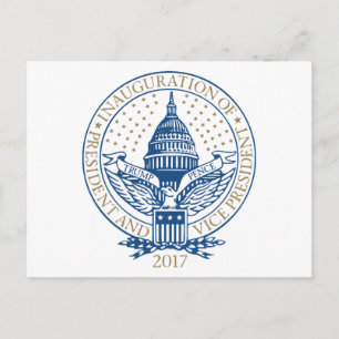Trump Pence President Inaugural Logo Inauguration Postcard