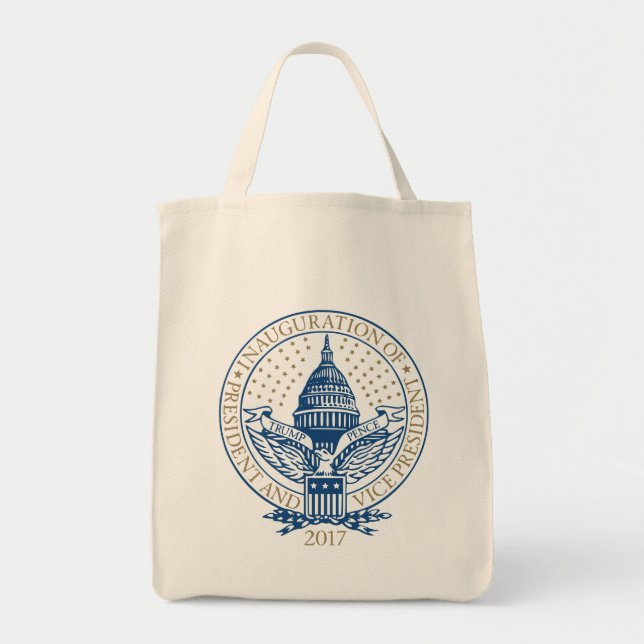 Trump Pence President Inaugural Logo Inauguration Tote Bag (Front)