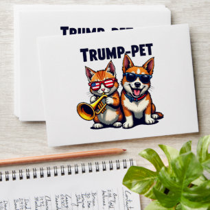 Trump pet Trump Make Our Pets Safe Again Trumpet Envelope