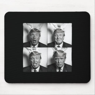 Trump Photobooth In Bunny Easter Ears Funny Usa Me Mouse Mat