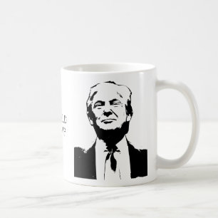 Trump Picture Silhouette Custom Text Coffee Mug