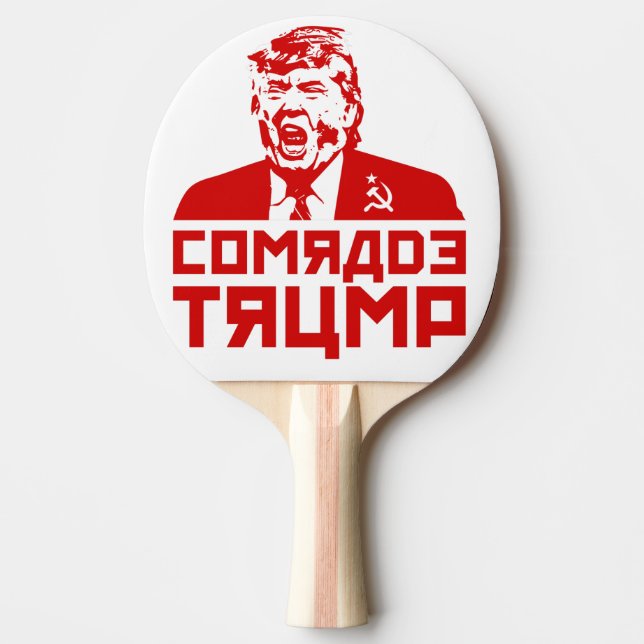 Trump Ping Pong Paddle: "Comrade Trump" Ping Pong Paddle (Front)