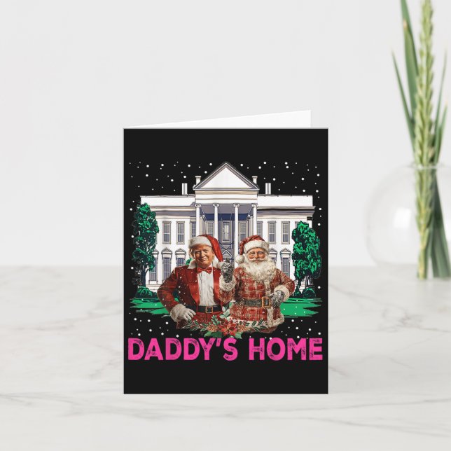 Trump Pink 2024 Take America Back Daddy's Home Chr Card (Front)