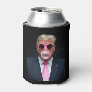 Trump Pink Bubble Gum President 47 USA Can Cooler