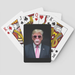 Trump Pink Bubble Gum President 47 USA Playing Cards
