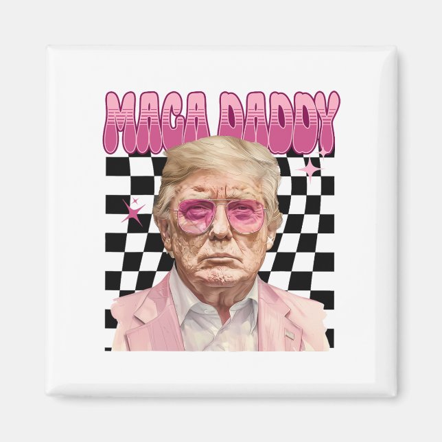Trump Pink Sungles Maga Daddy Funny Trump 2024  Magnet (Front)