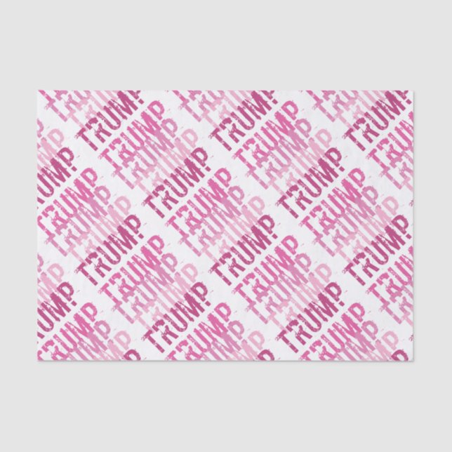 Trump Pink Tissue Paper Gift Wrap Supplies (Front)