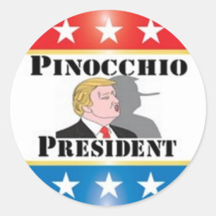Trump Pinocchio President Sticker