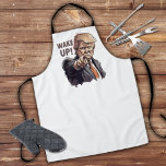 Trump Pointing Wake Up Cartoon Illustration Apron<br><div class="desc">Trump Pointing "Wake Up!" Cartoon Illustration. This apron design is a must have for Conservatives and Truthers!</div>