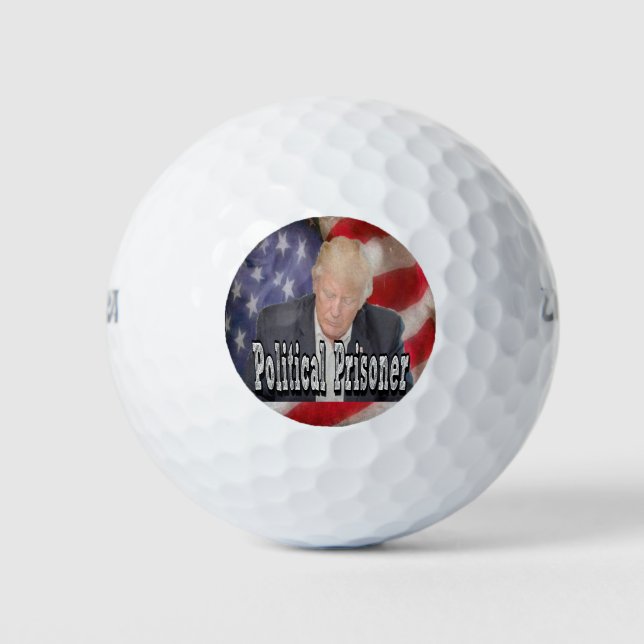 Trump Political Prisoner Golf Balls (Front)