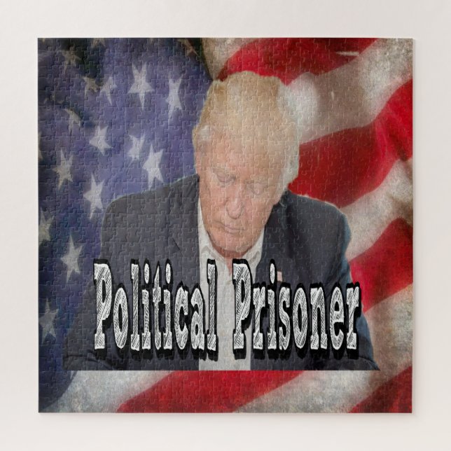 Trump Political Prisoner Jigsaw Puzzle (Vertical)