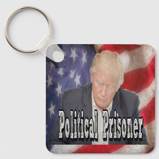 Trump Political Prisoner Key Ring (Front)
