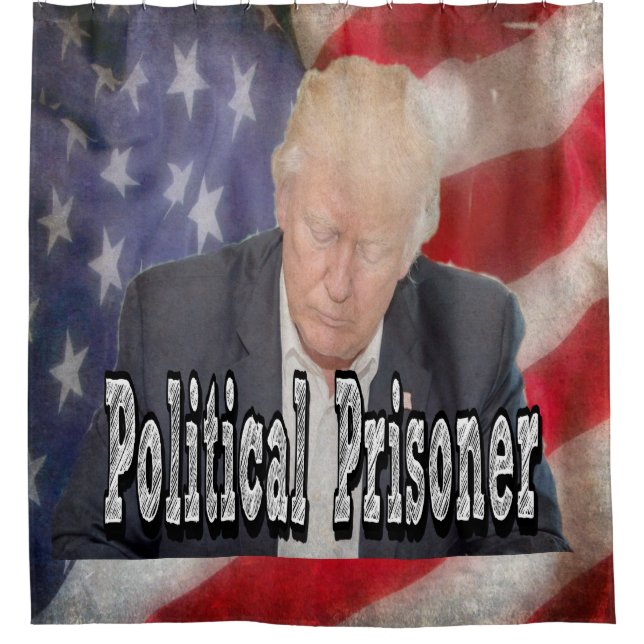 Trump Political Prisoner Shower Curtain (Front)