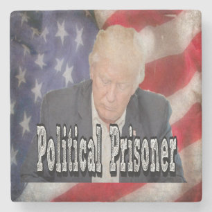 Trump Political Prisoner Stone Coaster