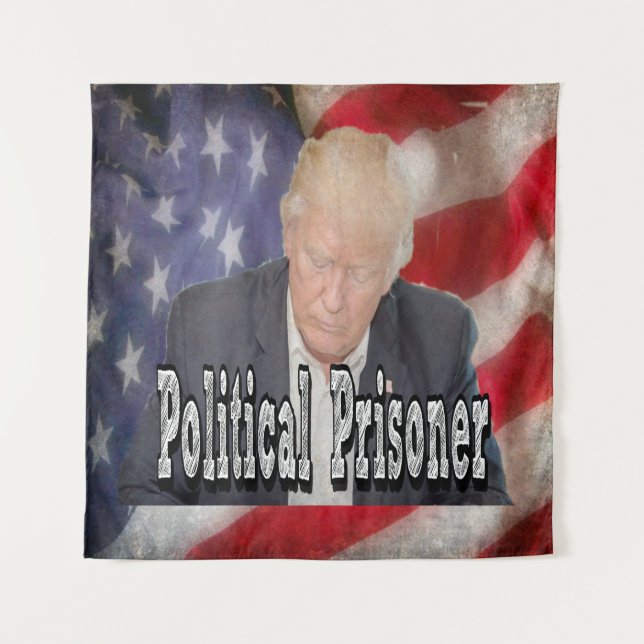Trump Political Prisoner Tapestry (Front)