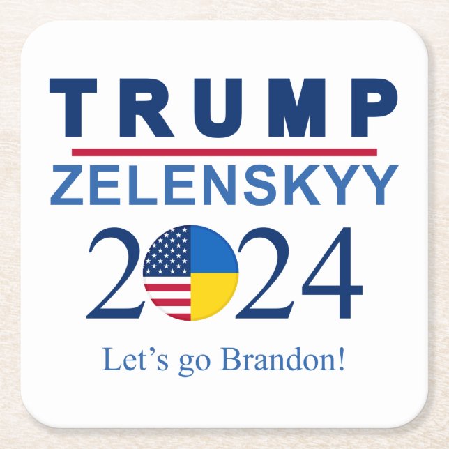 Trump political satire coasters (Front)