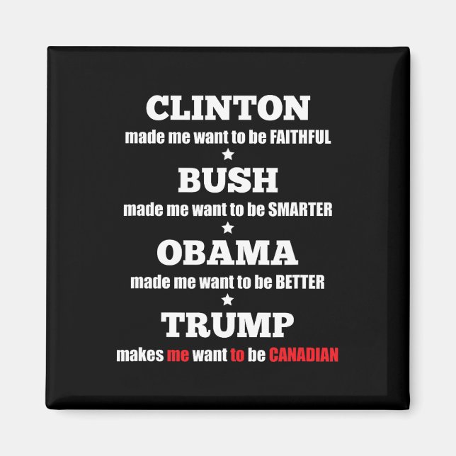 Trump Political Tee For Independents And Liberals  Magnet (Front)