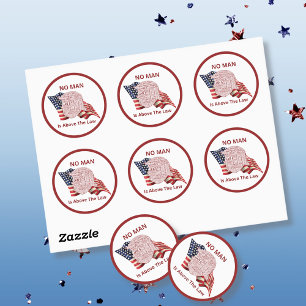 Trump Political Word Cloud  Classic Round Sticker