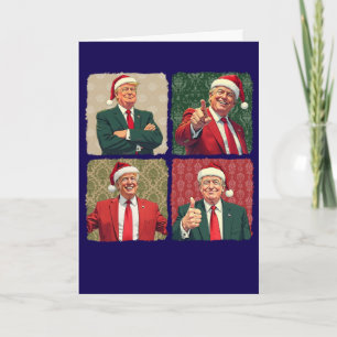 Trump Pop Art Christmas Card Custom Message MAGA