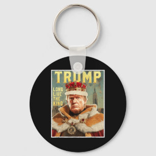 Trump Portrait Signature Long Live The King Vintag Key Ring