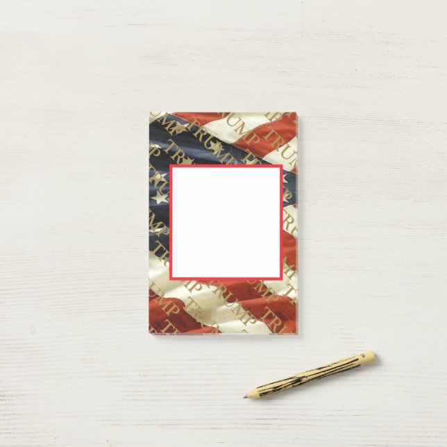 TRUMP POST-IT NOTES (On Desk)