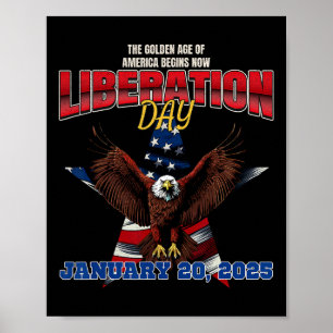 Trump Potus 47th Declares 125 Liberation Day  Poster