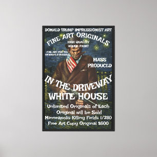 Trump Power Corrupts Absolute Republicans Germany Canvas Print