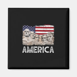 Trump President 45th Rushmore Mount American Flag Magnet