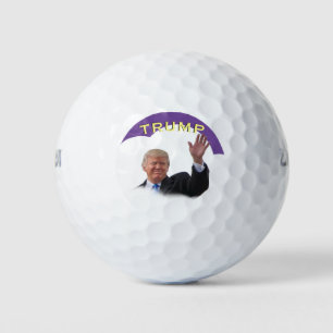 Trump President Portrait 🇺🇸😁 Waving Golf Balls