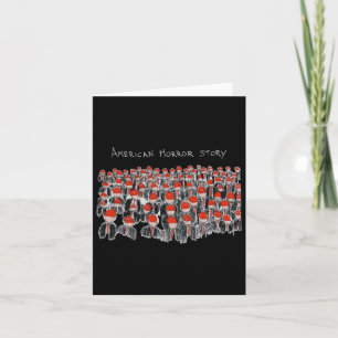 Trump President Usa Flag Halloween Horror Story 1  Card