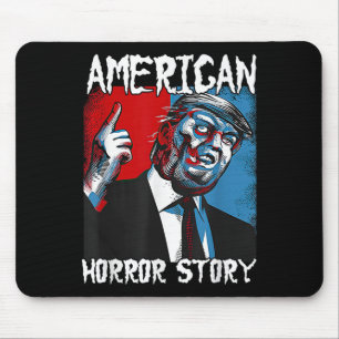 Trump President Usa Flag Halloween Horror Story Co Mouse Mat