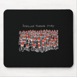 Trump President Usa Flag Halloween Horror Story Mouse Mat