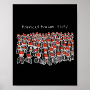 Trump President Usa Flag Halloween Horror Story Poster