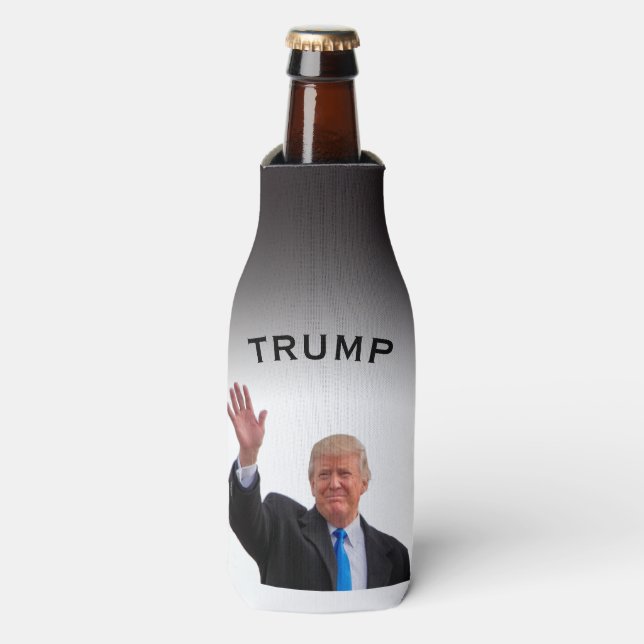 Trump President Waving Bottle Cooler (Bottle Front)