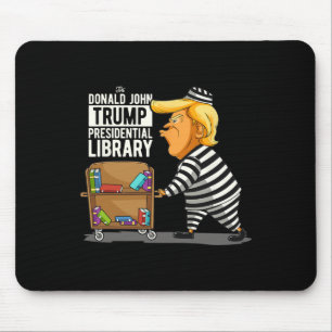 Trump Presidential Library Funny Anti Trump  Mouse Mat