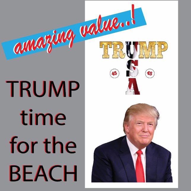 Trump Presidential Portrait Beach Towel (Creator Uploaded)
