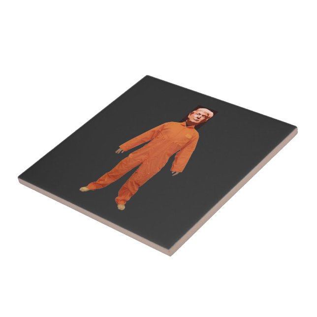 Trump Prisoner Ceramic Tile (Side)