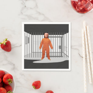 Trump Prisoner Paper Napkin