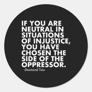 Trump Protest Classic Round Sticker