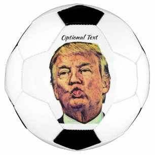 Trump Puckered Lips Football