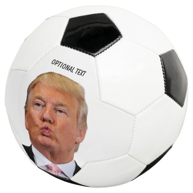 Trump Puckered Lips Football (Three Quarter)