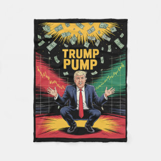 Trump Pump Money 1  Fleece Blanket
