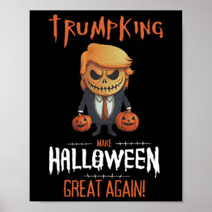 Trump Pumpkin Make Halloween Great Again Poster