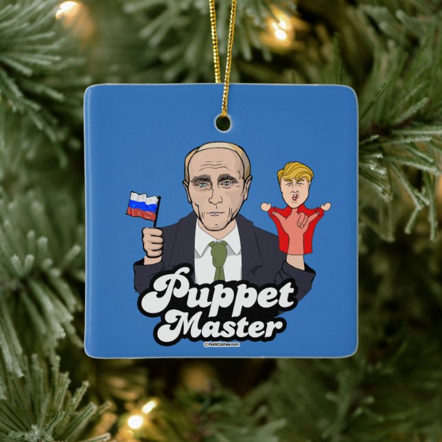 Trump Puppet Master - Vladimir Putin Ceramic Ornament (Tree)