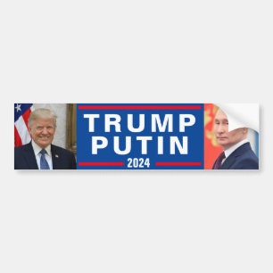TRUMP/PUTIN 2024 Bumper Sticker