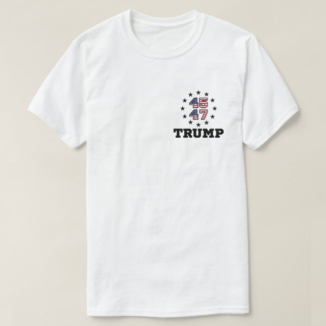 Trump QR Code, 45/47 Trump YMCA dance QR Code T-Shirt (Design Front)