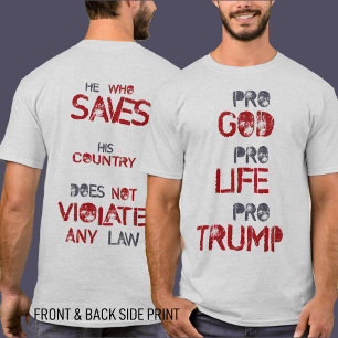 Trump Quote Shirt Patriotic Political Slogan Tee